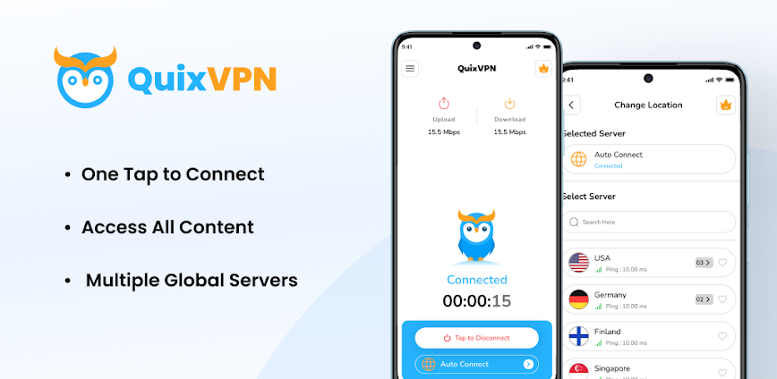 QuixVPN v1.12.7 MOD APK [Premium Unlocked]