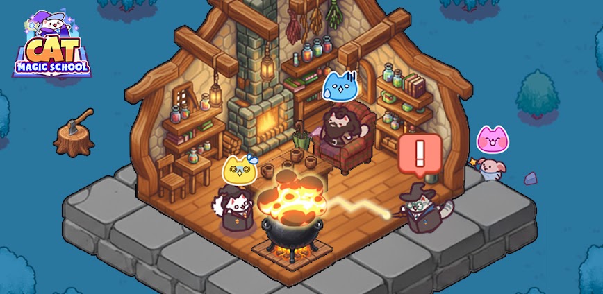 Cat Magic School v1.0.60 MOD APK [Menu, Free Purchase]