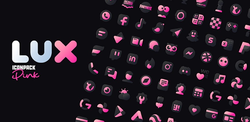Pink IconPack : LuX v5.1 APK [Full Version]