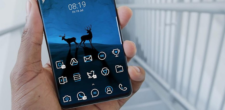 SkyLine Icon Pack: LineX Blue APK v7.1 [Full Version]