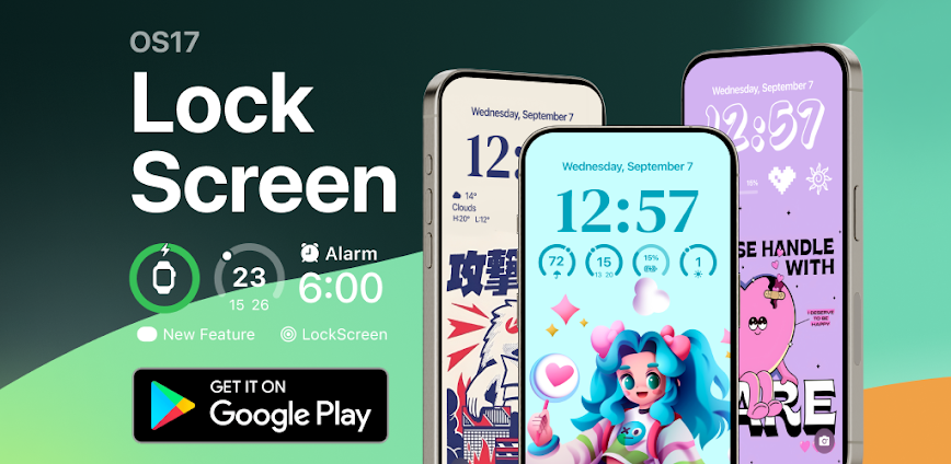 iLock Lock Screen OS 17 v3.14 MOD APK [Premium Unlocked]