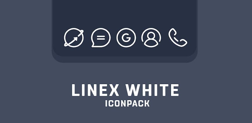 LineX White Icon Pack v7.1 APK [Full Version]
