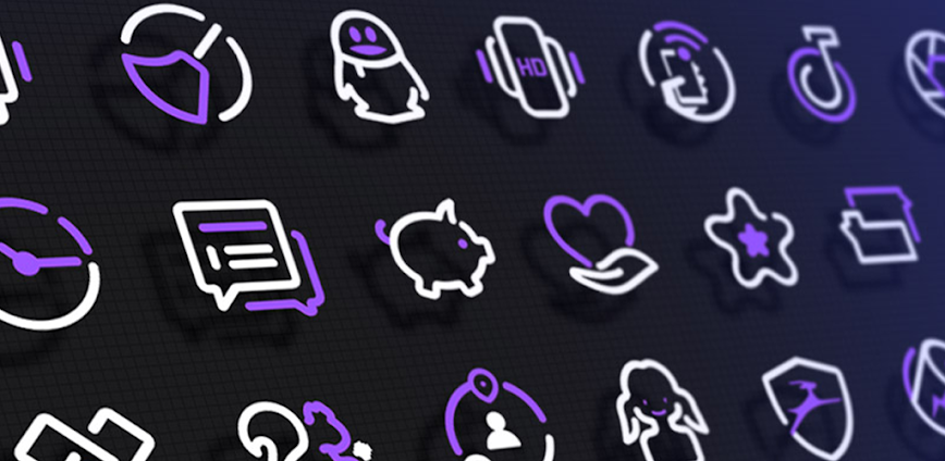 PurpleLine Icon Pack : LineX v7.1 APK [Full Version]