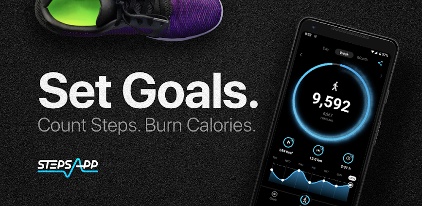 StepsApp – Step Counter v6.4.1 MOD APK [Premium Unlocked]