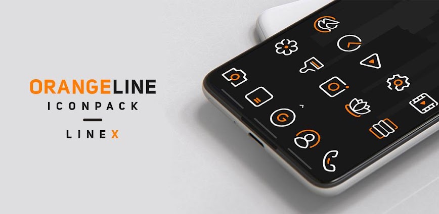OrangeLine IconPack : LineX v7.1 APK [Full Version]