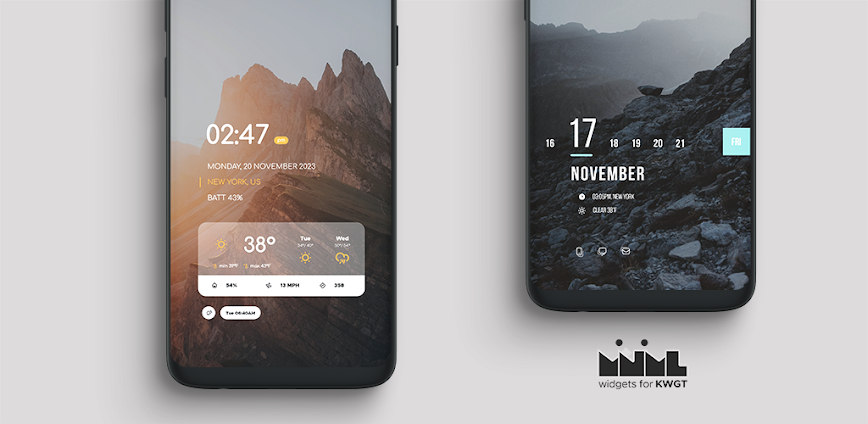 Mnml Minimal KWGT widgets v1.1.4 APK [Full Version]