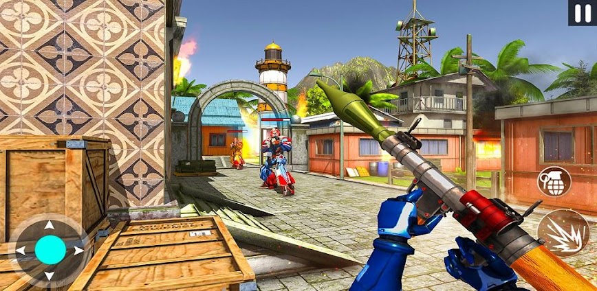 Counter terrorist robot game v1.43 MOD APK [God Mode, Dumb Enemy]