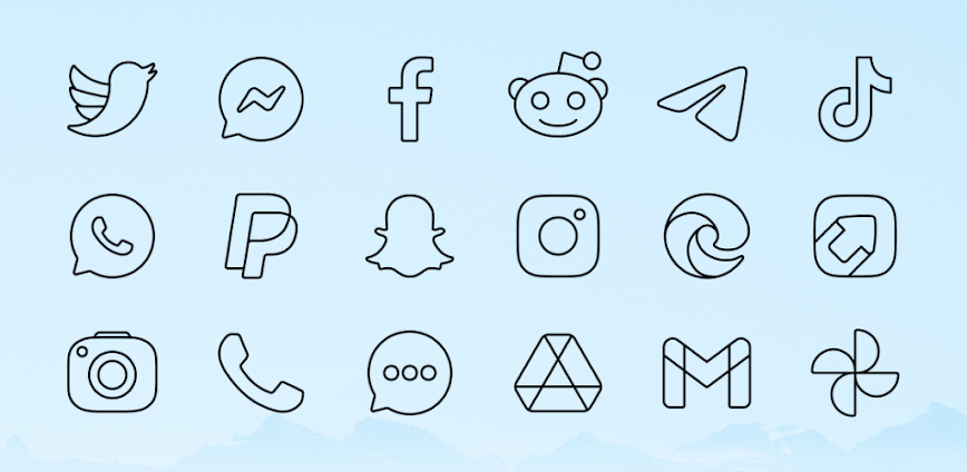 Vera Outline Black: Icon Pack APK v6.4.7 [Full Version]