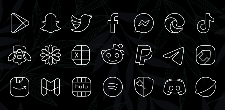 Vera Outline White Icon Pack APK v6.4.7 [Full Version]