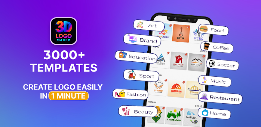 3D Logo Maker v1.10.12 MOD APK [Premium Unlocked]