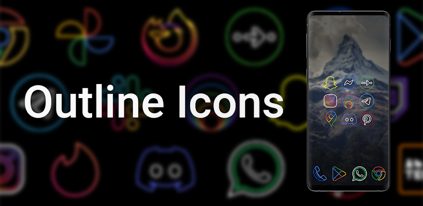 Outline Icons Icon Pack v3.57 APK [Paid]