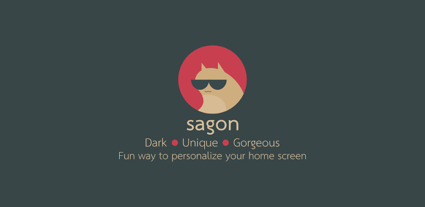 Sagon: Dark Icon Pack APK v16.8 [Full Version]