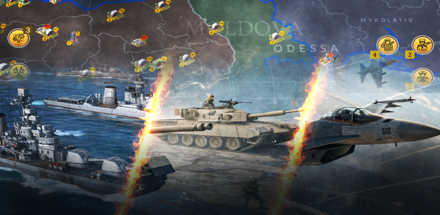 War Strategy & Conflict: WW3 v167 MOD APK [Menu, A lot of gold, A lot of xp]