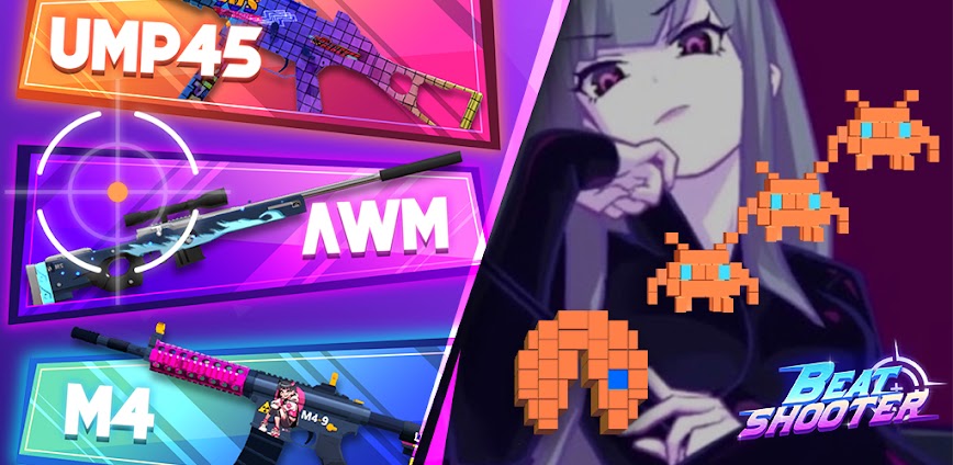 Beat Shooter v2.3.2 MOD APK [VIP, Unlimited Money]