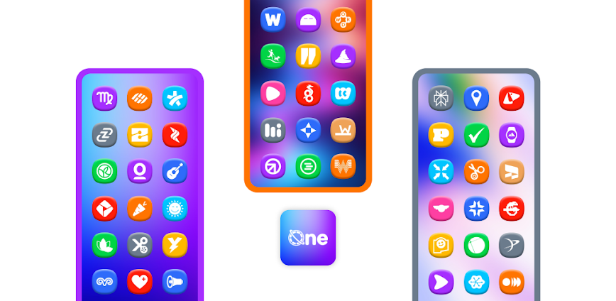 One 3D Color Icon Pack v6.1 APK [Full Version]