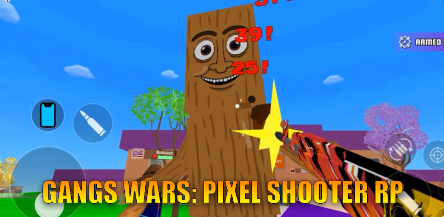 Gangs Wars: Pixel Shooter RP v0.25.64 MOD APK [Unlimited Moneys, God Mod, ADS Removed]