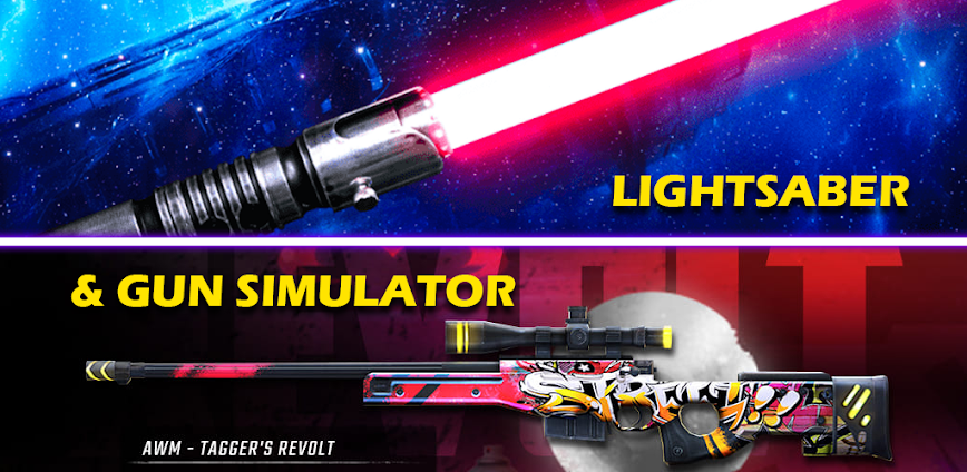 LightSaber Gun Simulator v1.3.7 MOD APK [Free Reward]
