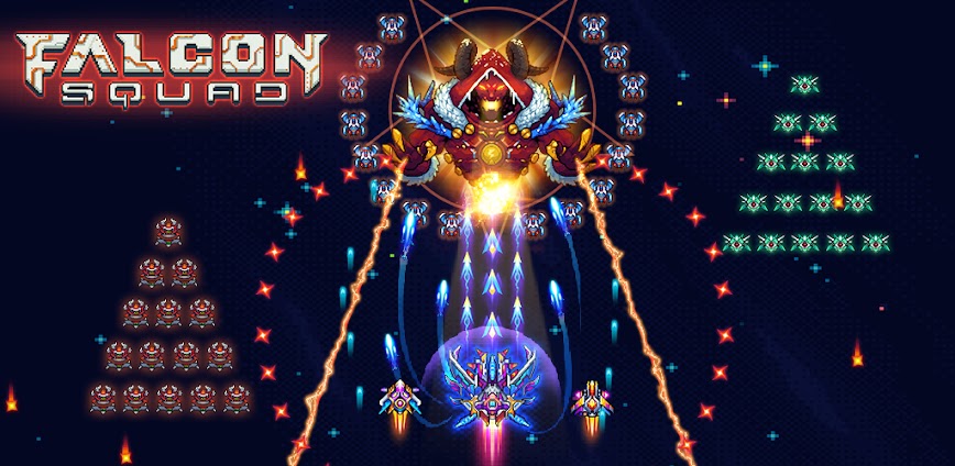 Falcon: Classic Space Invaders v100.75 MOD APK [Unlimited Money]