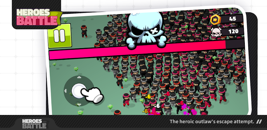 Heroes battle v3.4.4 MOD APK [Menu, God Mode]