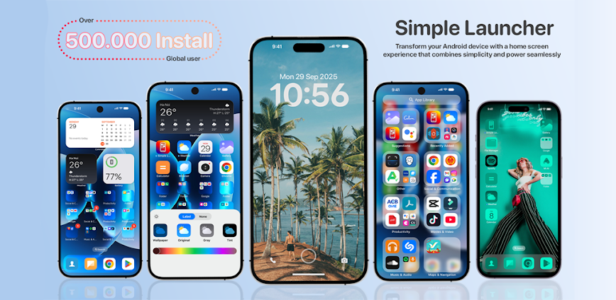 Simple Launcher Home Screen v3.1.2 MOD APK [Premium Unlocked]
