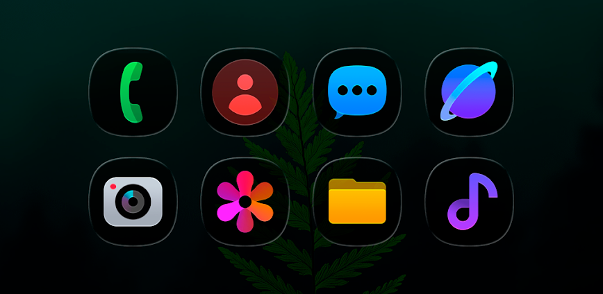 OneColor GlassDark Icon Pack v1.9 APK [Full Version]