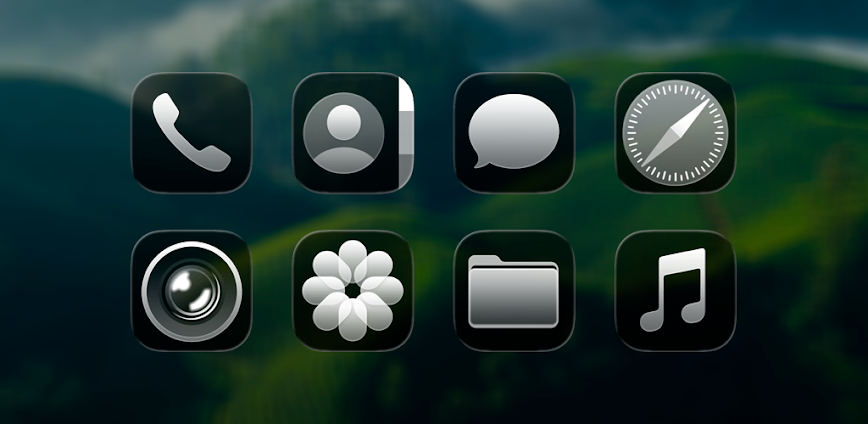 iGlassOS Dark Icon PackEatos v1.2.0 APK [Full Version]