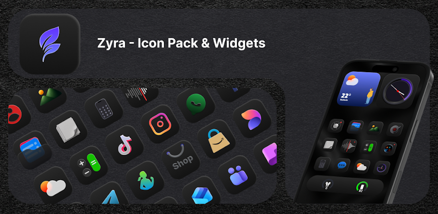 Zyra Icon Pack v2.0 APK [Full Version]