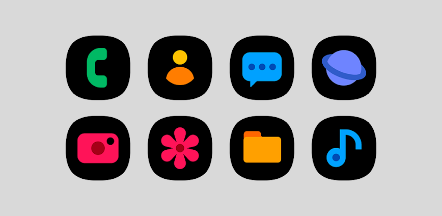 OneBlack Icon Pack v8.6 APK [Full Version]