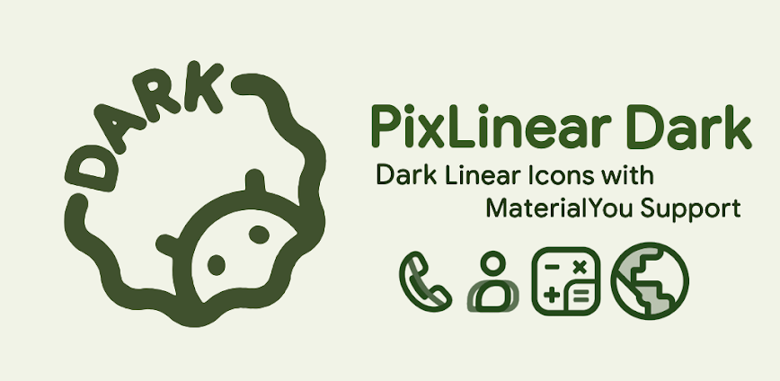 PixLinear Dark Icon Pack v1.9 APK [Full Version]
