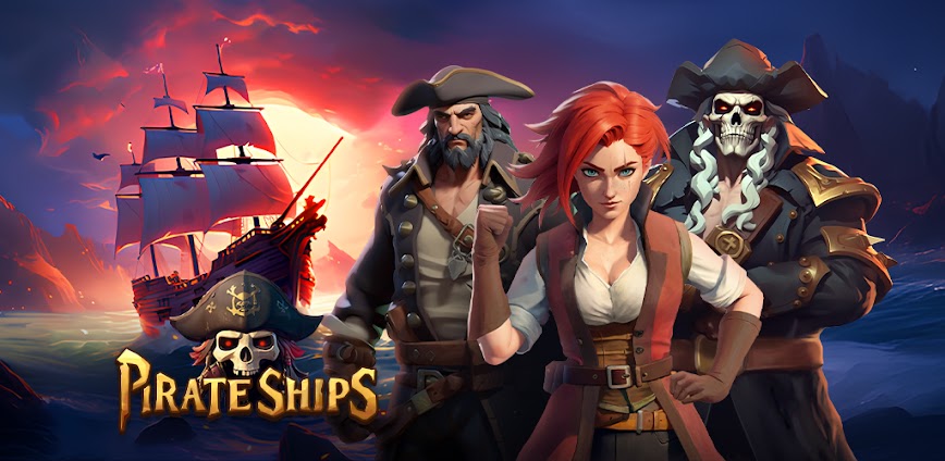 Pirate Ships v1.39.4 MOD APK [Menu, One Hit, God Mode]