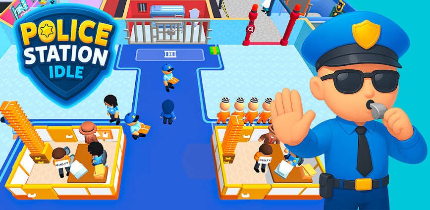 Police Station Idle v1.4.9 MOD APK [All Packs Purchased, MoveSpeed x3, No ADS]