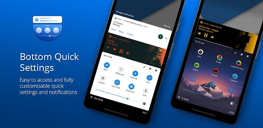 Bottom Quick Settings v6.3.2 MOD APK [Premium Unlocked]