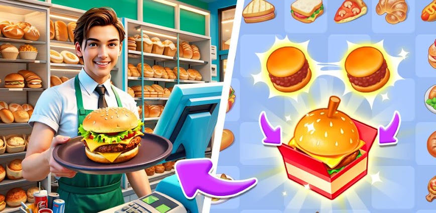 Happy Merge Cafe v1.1.2 MOD APK [Unlimited Money]
