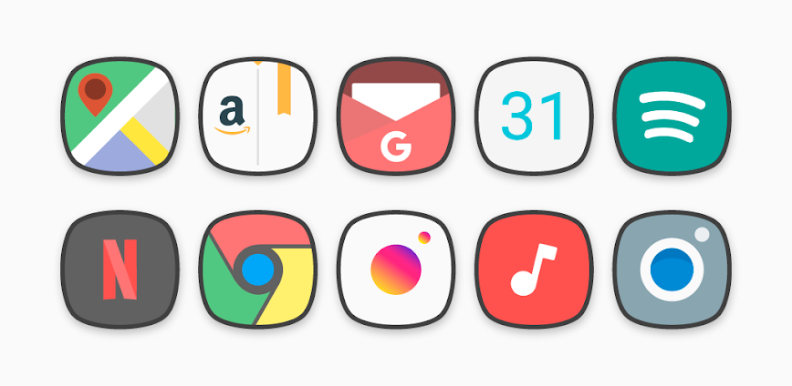 Flat Squircle Icon Pack v6.3 APK [Full Version]