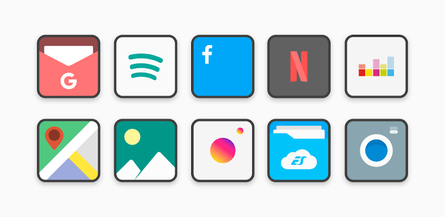Flat Square Icon Pack v10.1 MOD APK [Full Version]