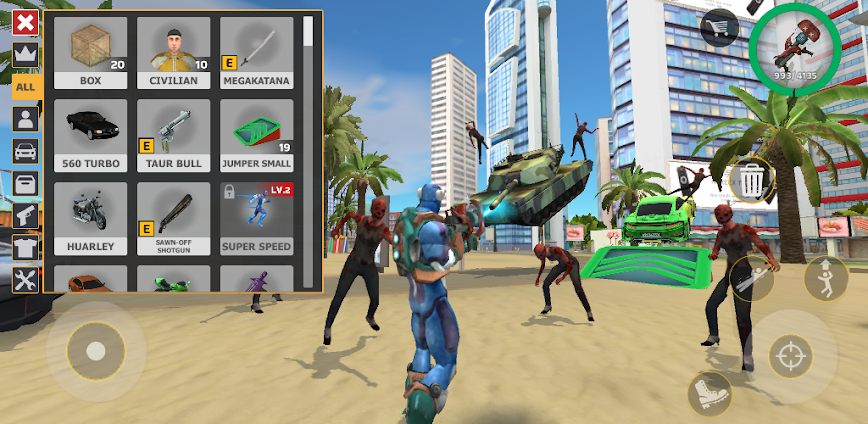 Rope Hero: Cheatground MOD v1.0.3 MOD APK [Unlimited Money/Unlocked]