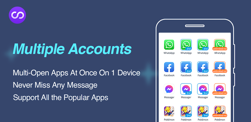 Multiple Accounts: Dual Space v5.4.4 MOD APK [VIP Unlocked]