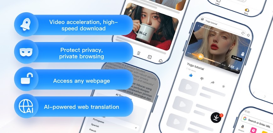 UC Browser v15.1.7.1393 MOD APK [Premium Unlocked]
