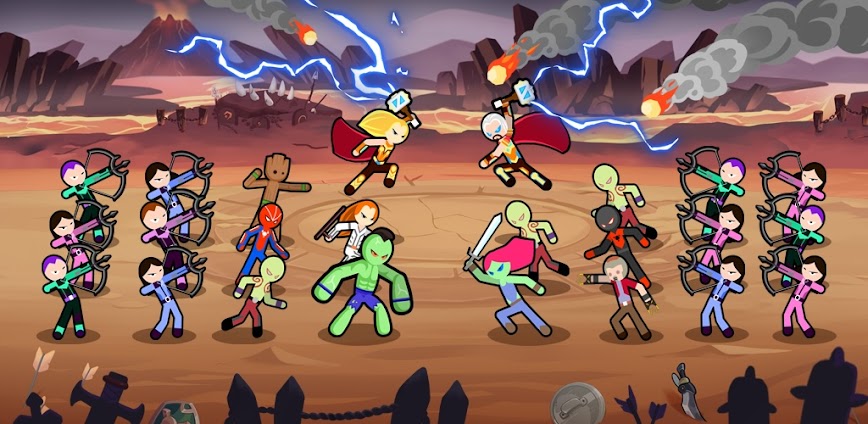 Epic Heroes War v1.36.438.11164apblv6ts MOD APK [Unlimited Money/Gems]