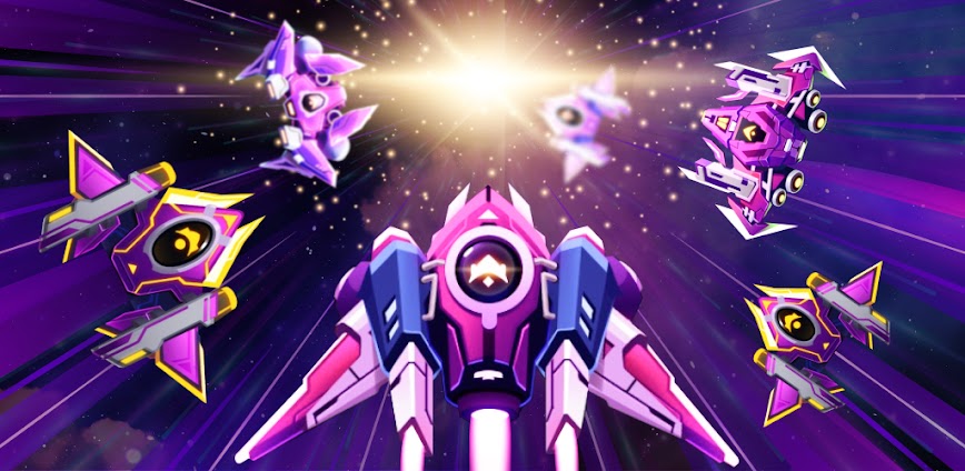 Galaxy Attack – Space Shooter 1.8.19 APK [MOD free shopping/menu]
