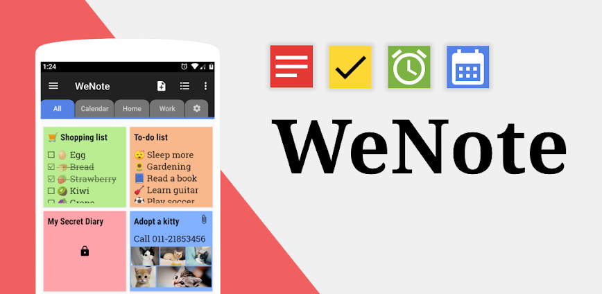 WeNote – Color Notes, To-do, Reminders & Calendar 6.72 APK [Premium]