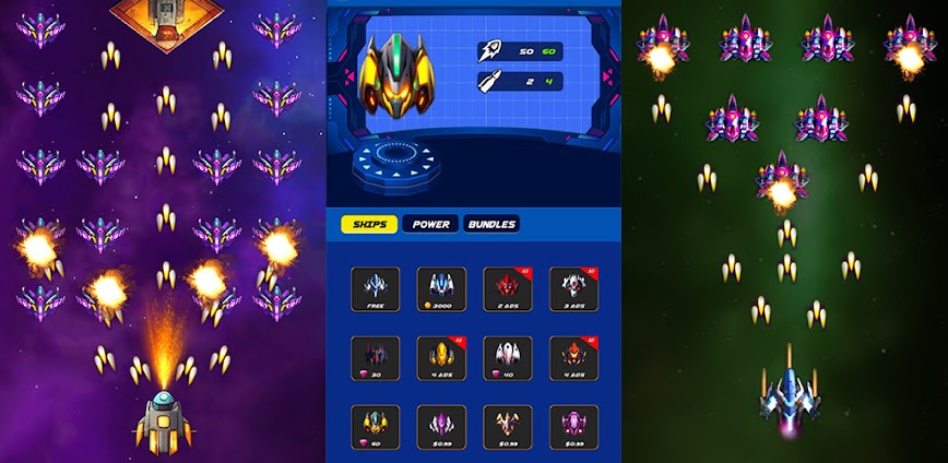 Galaxy Invader Space Shooter 1.6.6 APK [MOD money]
