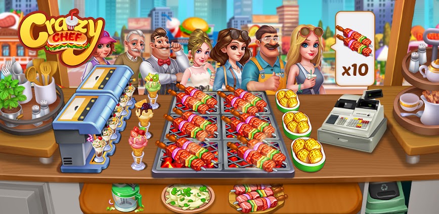 Crazy Chef: Fast Restaurant Cooking Games 1.1.65 APK [MOD money]