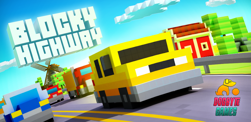Blocky Highway: Traffic Racing 1.2.4 APK [MOD money]