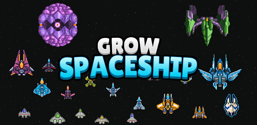 Grow Spaceship VIP – Galaxy Battle 5.6.0 APK [MOD free shopping]