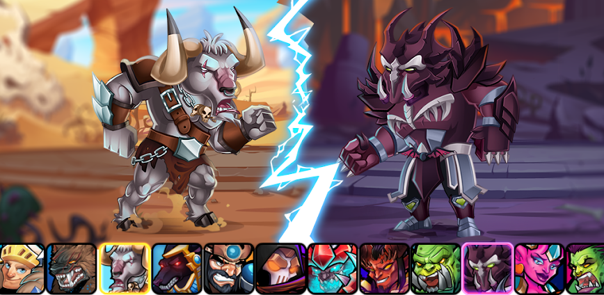 Tiny Gladiators 2: Heroes Duels – RPG Battle Arena 2.4.5 APK [MOD enemy does not attack/menu]