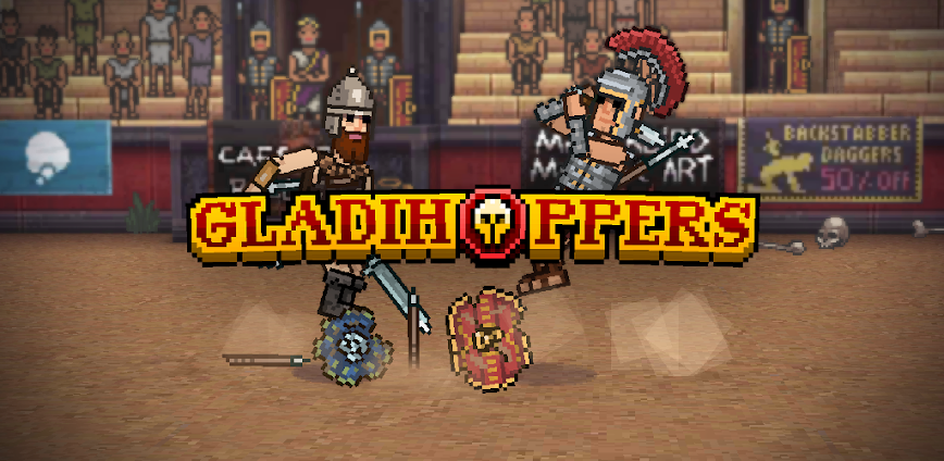 Gladihoppers – Gladiator Battle Simulator! 3.0.2 APK [MOD free shopping/menu]